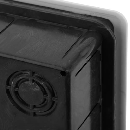 Recessed rectangular electrical register box 160x100x50mm