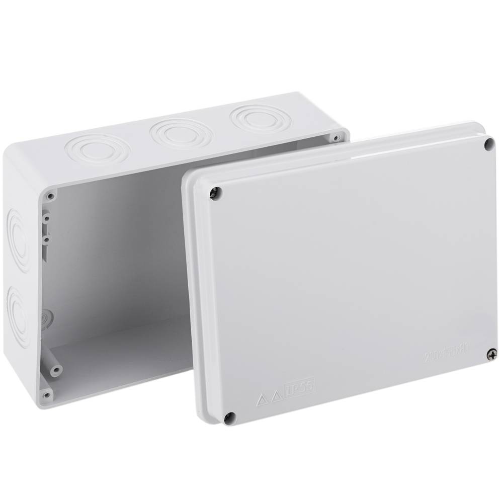 Caja de superficie rectangular IP55 200x155x80mm