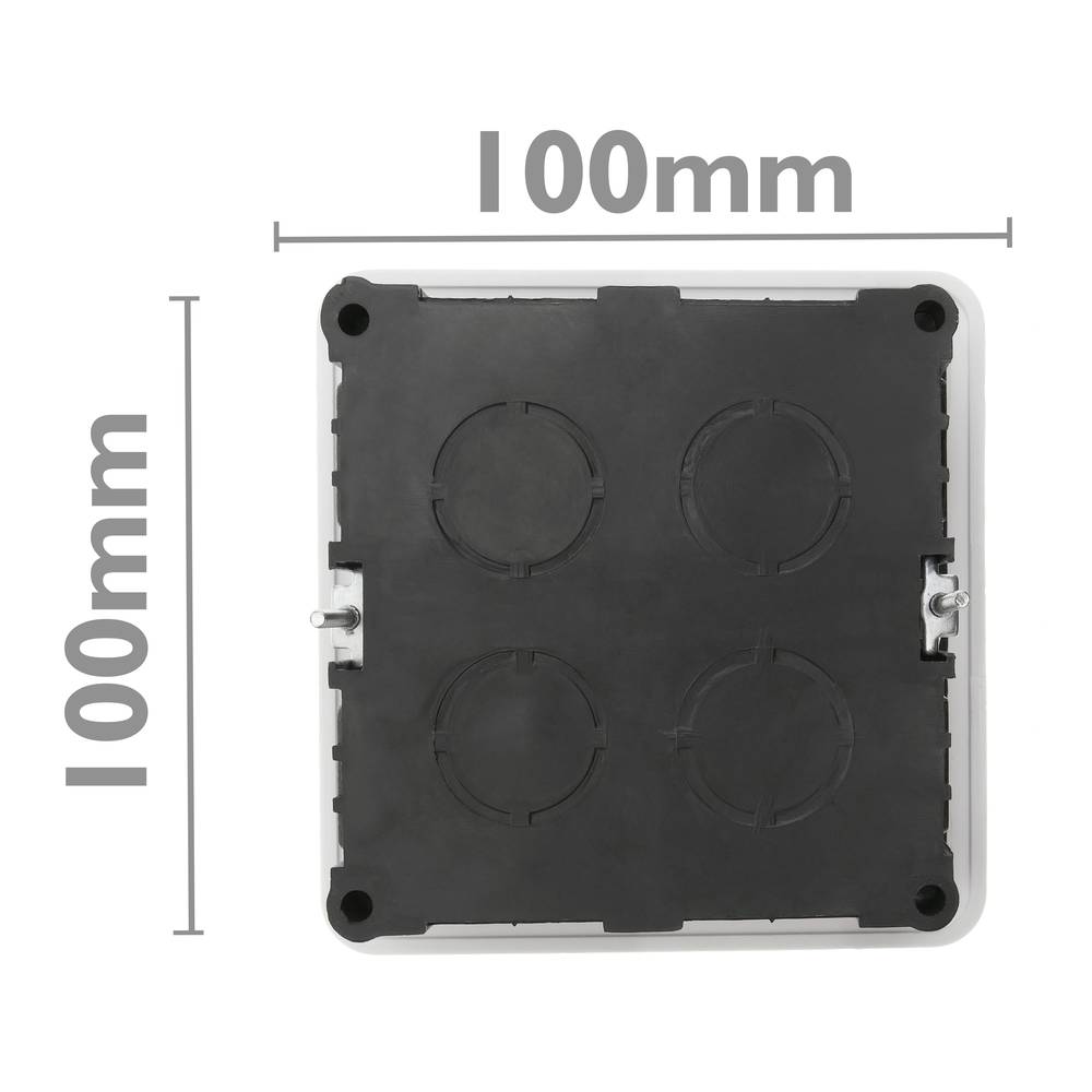 Caixa encastada de registre elèctric quadrada 100x100x48mm per parets buides