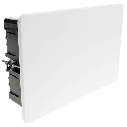 Recessed electric rectangular register 155x100x48mm for hollow walls
