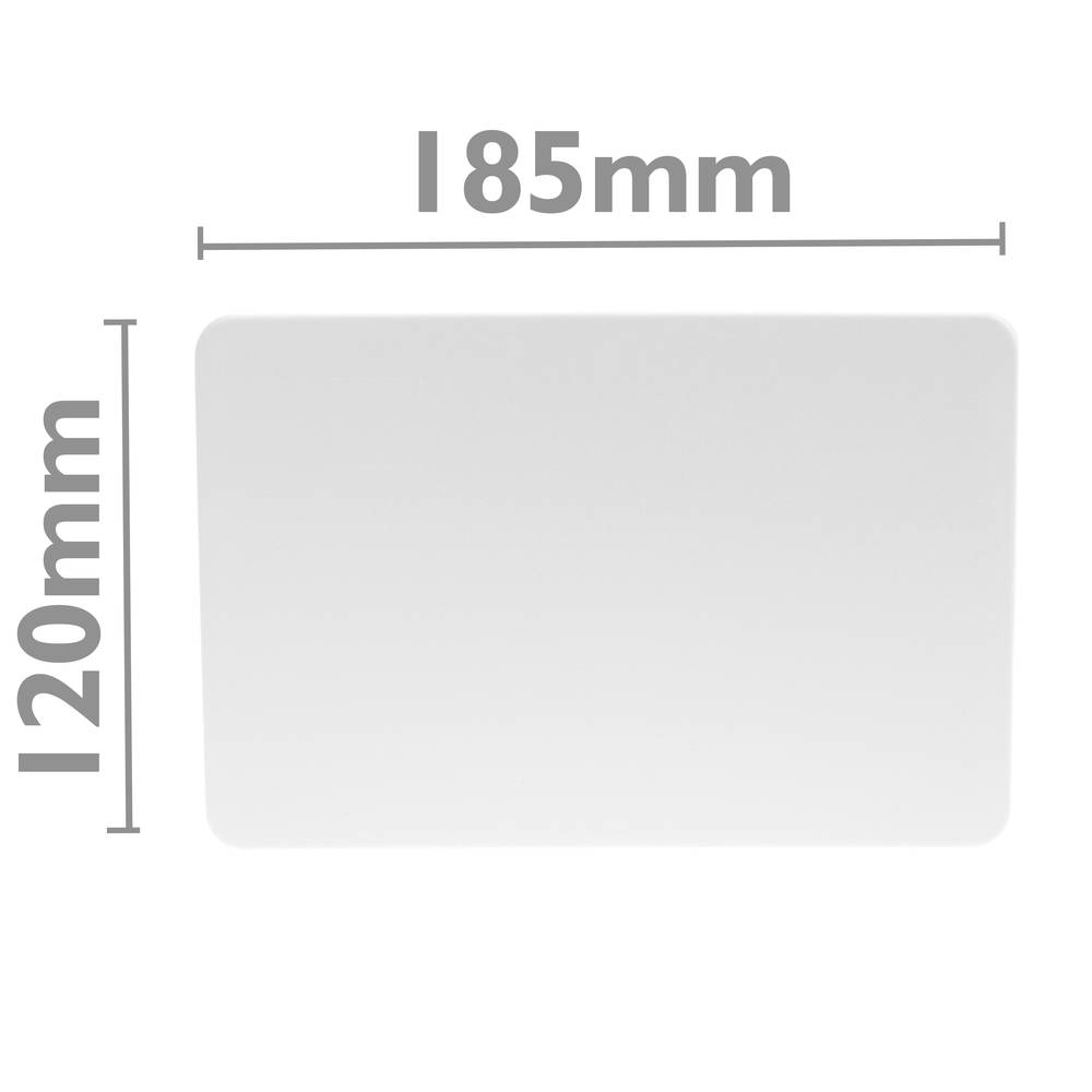 Recessed electric rectangular register 155x100x48mm for hollow walls