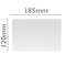 Recessed electric rectangular register 155x100x48mm for hollow walls