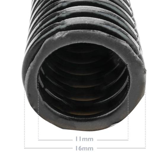 Tubo corrugado negro para interior M-16 10 m