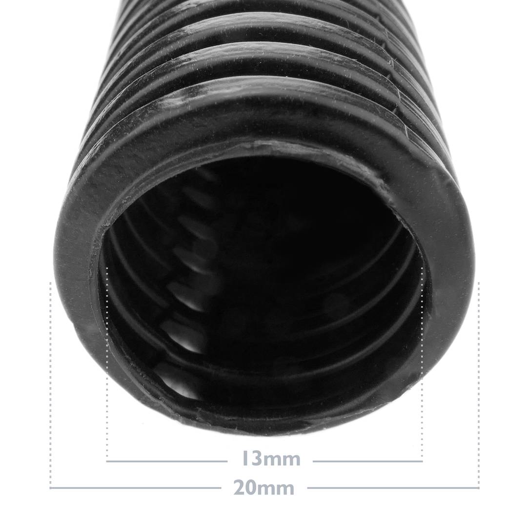 Tubo corrugado interior M-20 25 m negro - Cablematic