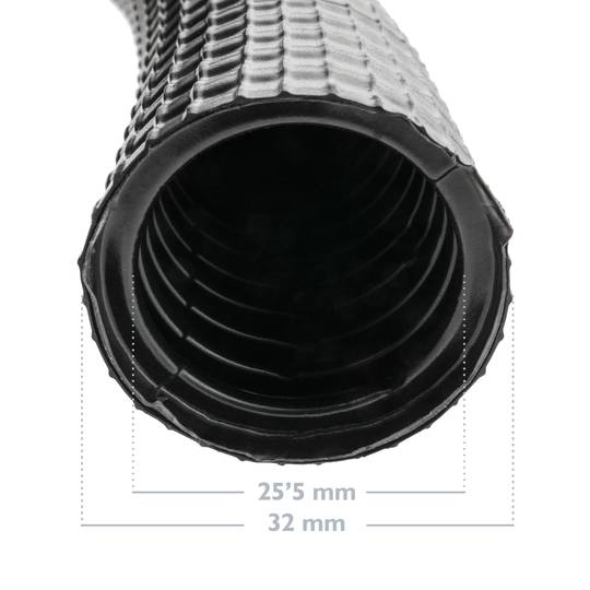 Tubo corrugato esterno M-32 25 m nero