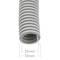 Tubo corrugado PVC con guía M-32 50 m Gris