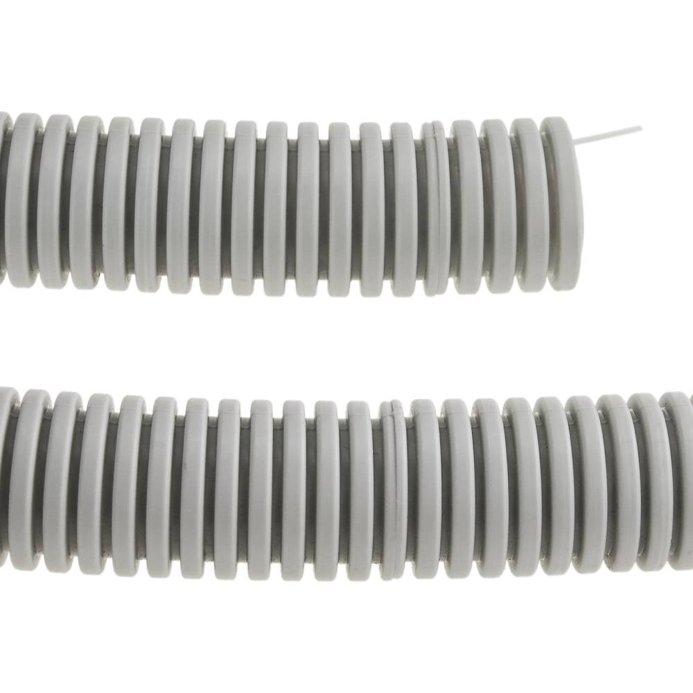 Tubo corrugato in PVC con guida M-40 25 m Grigio