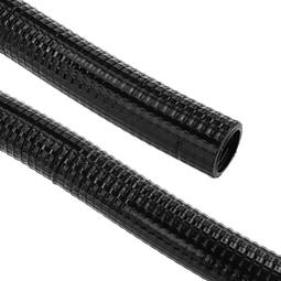 Tubo corrugato flessibile in PVC M-20 100 m Nero - Cablematic