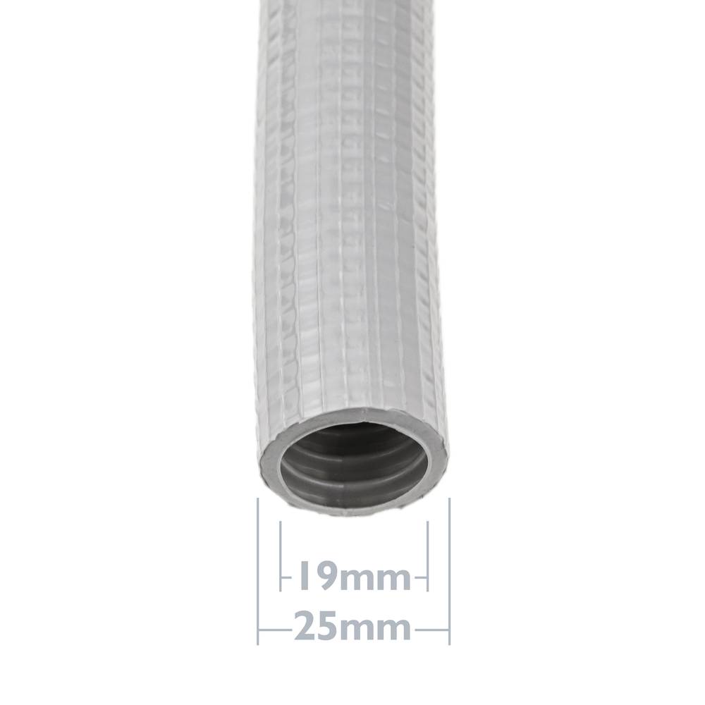 Tubo corrugato rinforzato in PVC M-25 75 m Grigio - Cablematic