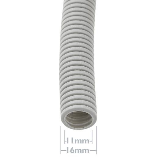 Tubo corrugado LHA M-16 100 m Gris