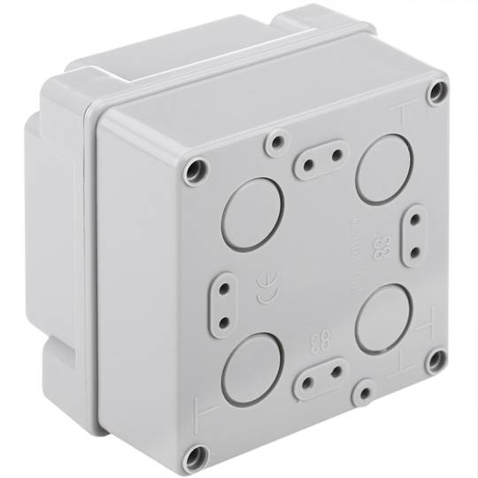 Scatola impermeabile superficie quadrata IP65 100x100x70mm