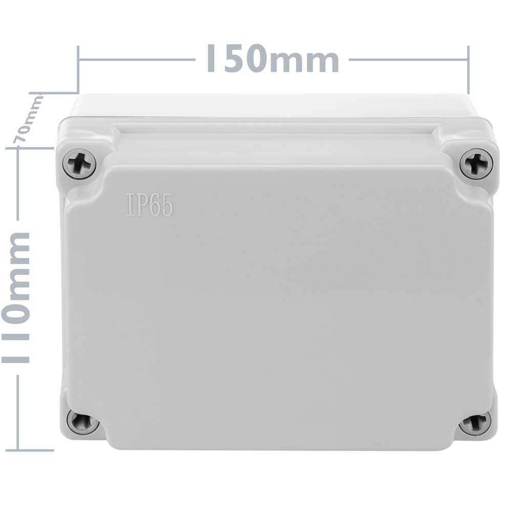 Waterproof surface box rectangular IP65 150x110x70mm
