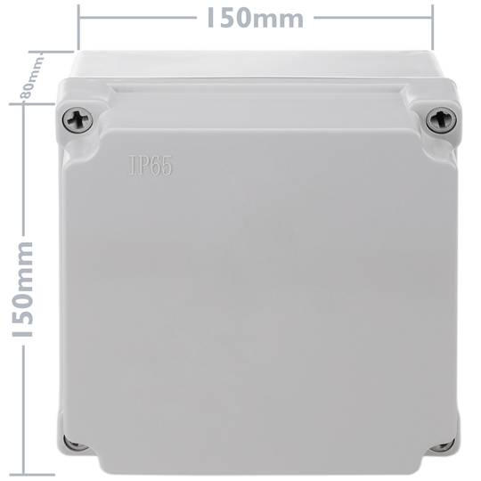 Scatola impermeabile superficie quadrata IP65 150x150x80mm