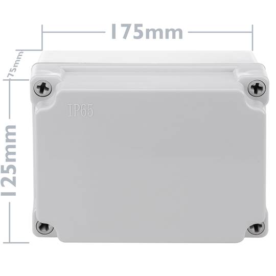 Boîtier de surface étanche rectangulaire IP65 175x125x75mm