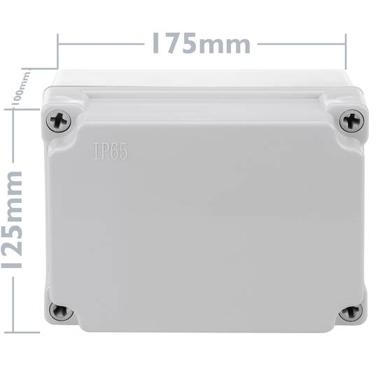 Waterproof box in rectangular IP65 175x125x100mm - Cablematic