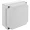 Caja estanca y hermética de superficie cuadrada para protección de conexiones eléctricas 180x80x180mm