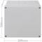 Waterproof surface box square 200x200x80mm