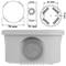 Scatola di derivazione superficie rotonda IP44 esente da alogeni 70x40mm