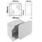 Opbouw Aansluitdozen Montage vierkant IP44halogenen vrij LSZH 85x85x50mm