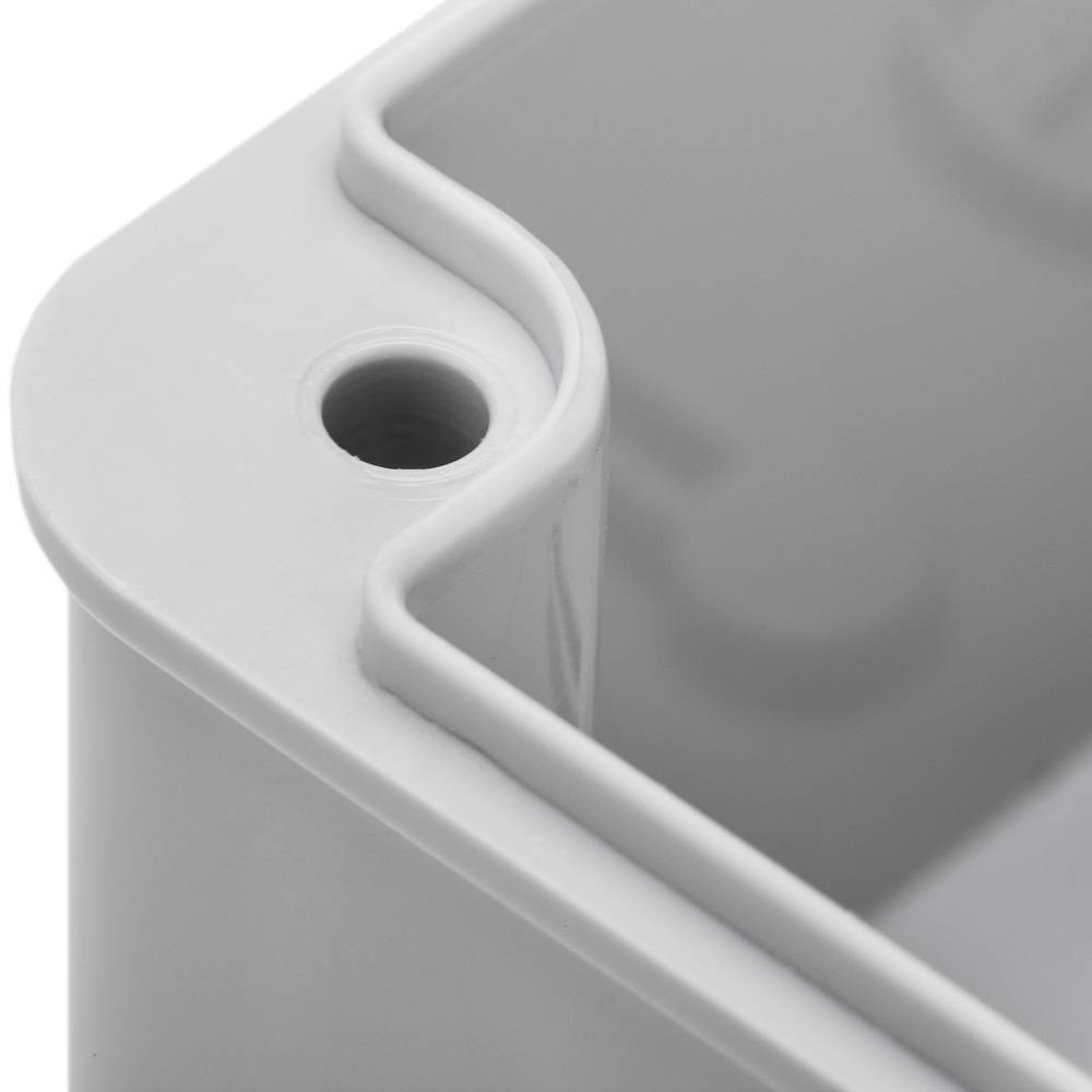 Caixa derivaçao saliente quadrado IP44halogênios livres LSZH 95x95x60mm