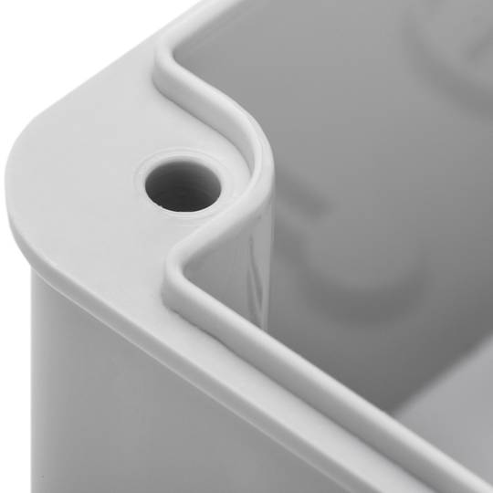 Caixa derivaçao saliente quadrado IP44halogênios livres LSZH 95x95x60mm