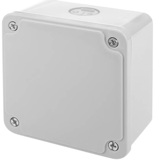 Caixa derivaçao saliente quadrado IP44halogênios livres LSZH 95x95x60mm