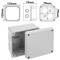 Opbouw Aansluitdozen Montage vierkant IP44 halogenen vrij LSZH 120x120x70mm