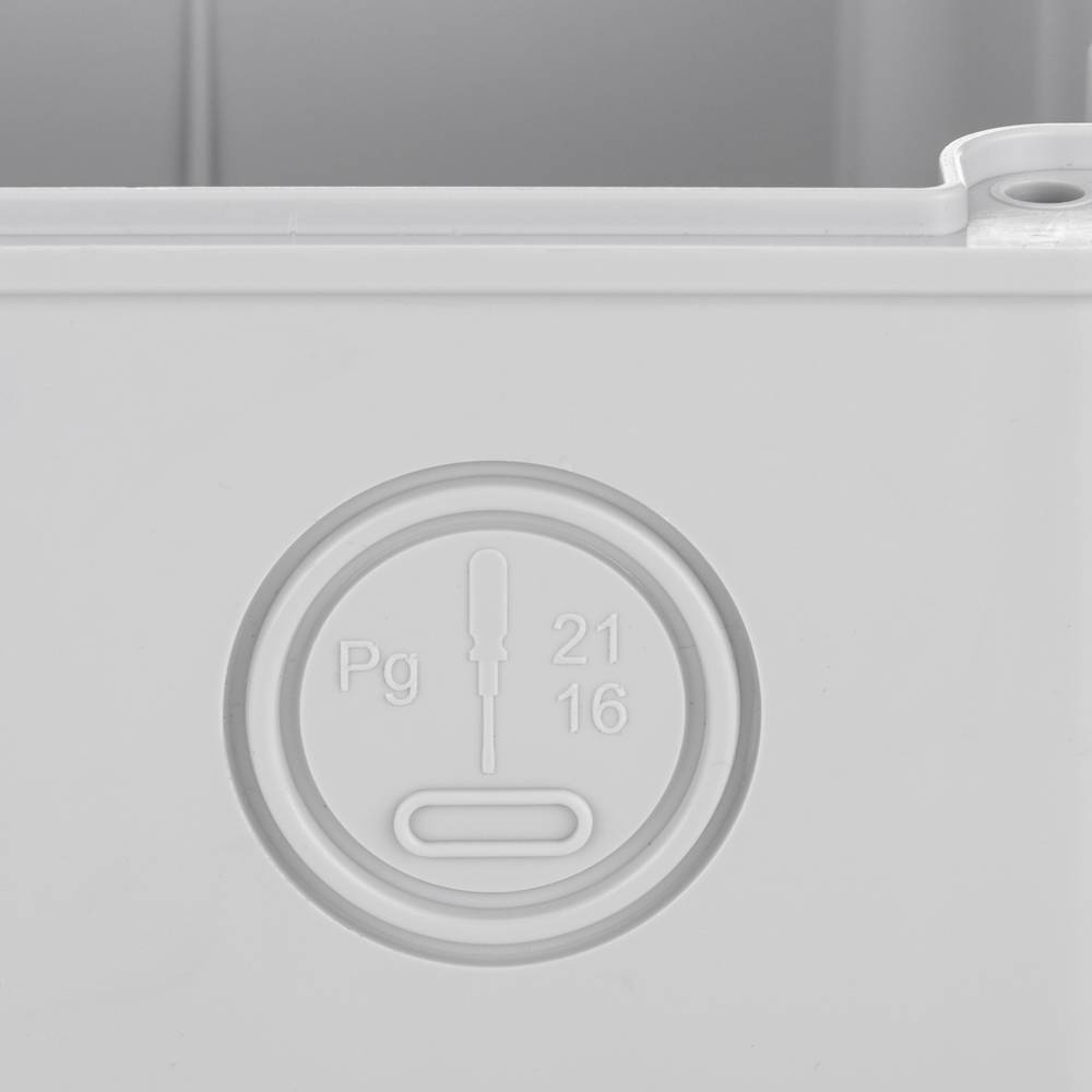 Caixa de superfície quadrada IP44 lliure d'halògens LSZH 120x120x140mm