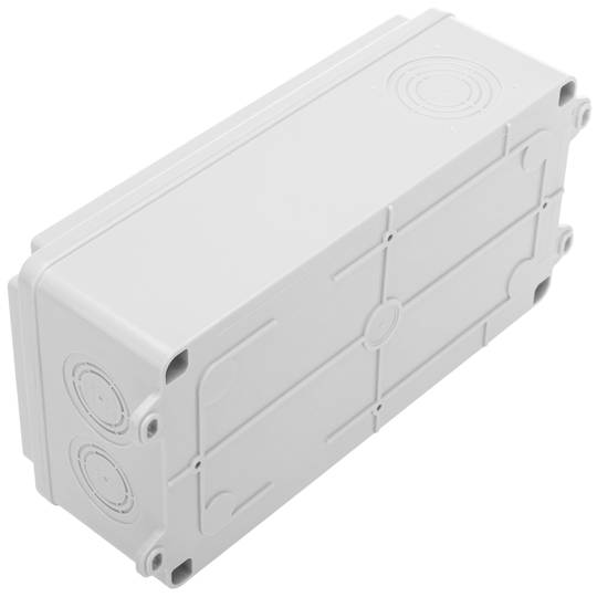 Rectangular surface junction box IP44 halogens free LSZH 120x225x80mm