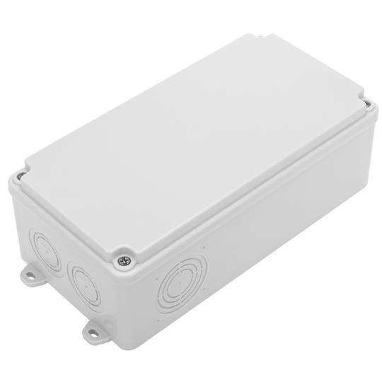 Rectangular surface junction box IP44 halogens free LSZH 120x225x80mm
