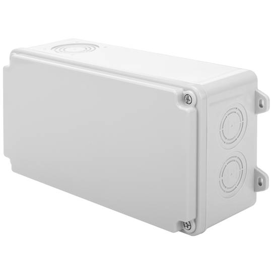 Rectangular surface junction box IP44 halogens free LSZH 120x225x80mm