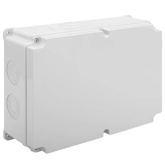 Caja de superficie rectangular IP44 libre de halógenos LSZH 210x300x90mm