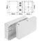 Caja de superficie rectangular IP44 libre de halógenos LSZH 210x300x90mm