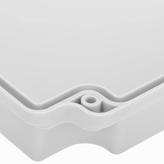 Caja de superficie rectangular IP44 libre de halógenos LSZH 210x300x90mm