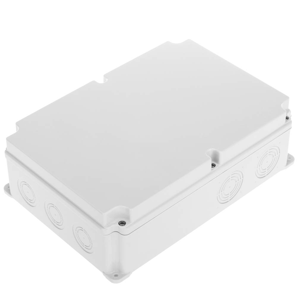 Caja de superficie rectangular IP44 libre de halógenos LSZH 210x300x90mm