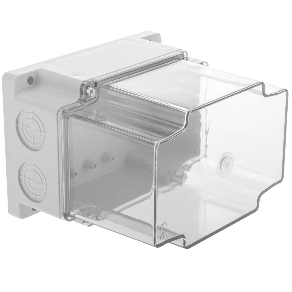 Caja de superficie rectangular transparente IP44 libre de halógenos LSZH 120x170x140mm