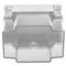 Caja de superficie rectangular transparente IP44 libre de halógenos LSZH 120x170x140mm