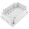 Caixa de superfície rectangular IP44 lliure d'halògens LSZH 120x170x70mm