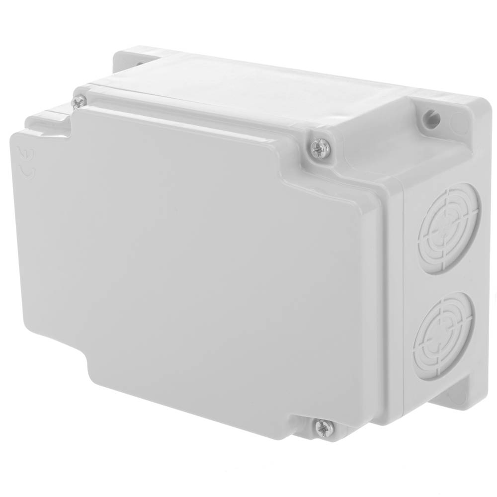 Caixa de superfície rectangular IP44 lliure d'halògens LSZH 120x170x70mm