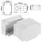 Caja de superficie rectangular IP44 libre de halógenos LSZH 120x170x140mm