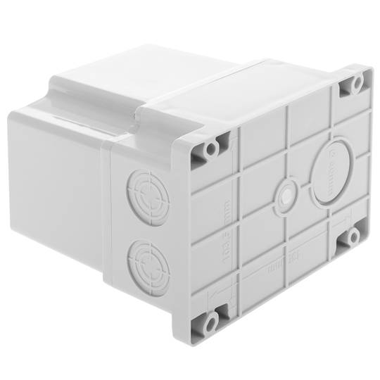 Caja de superficie rectangular IP44 libre de halógenos LSZH 120x170x140mm