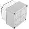 Anschlusskasten für oberfläche rechteckig transparent IP44 halogene frei LSZH 80x80x36mm