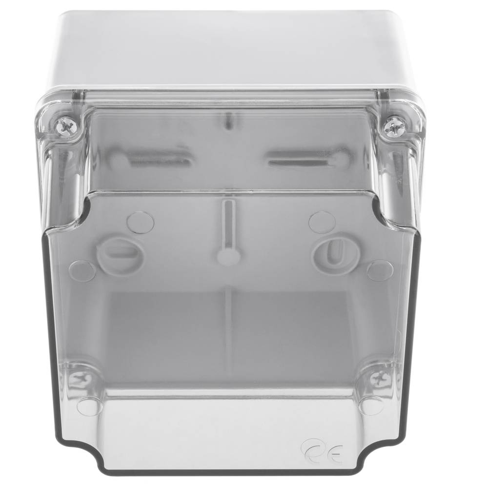 Anschlusskasten für oberfläche rechteckig transparent IP44 halogene frei LSZH 80x80x36mm