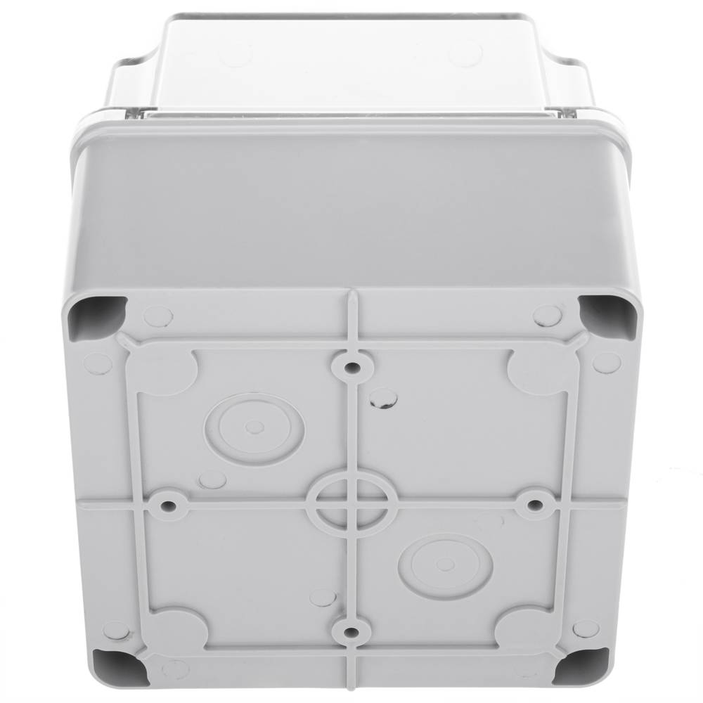 Anschlusskasten für oberfläche rechteckig transparent IP44 halogene frei LSZH 80x80x36mm