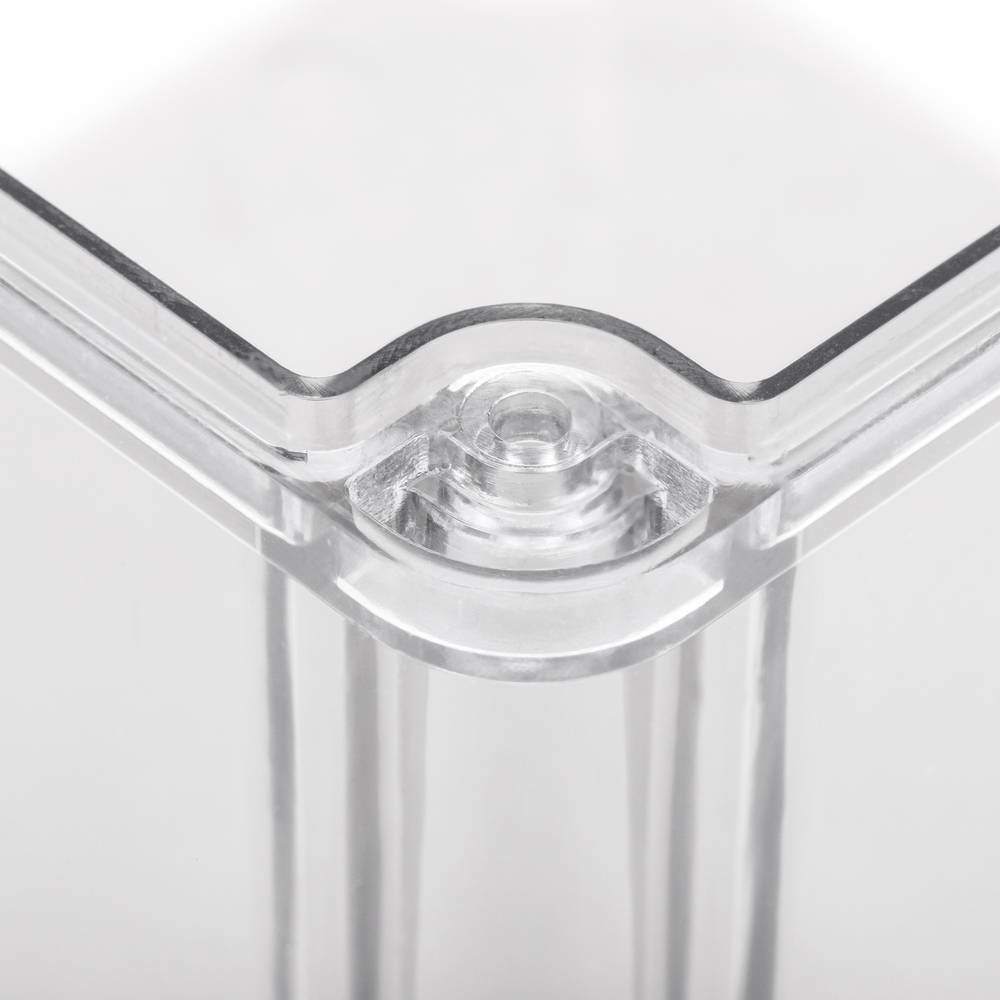 Anschlusskasten für oberfläche rechteckig transparent IP44 halogene frei LSZH 80x80x36mm