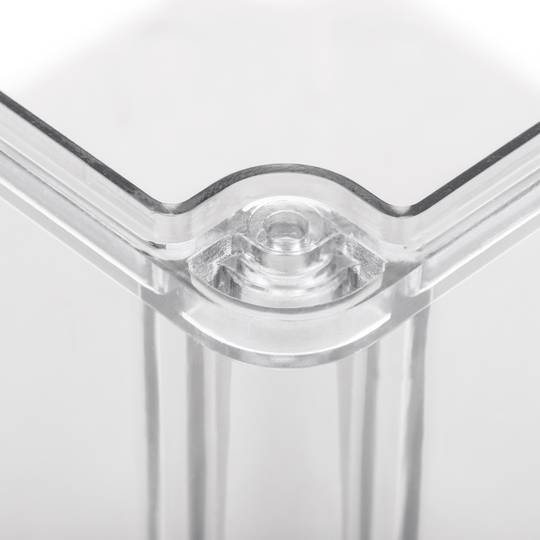 Anschlusskasten für oberfläche rechteckig transparent IP44 halogene frei LSZH 80x80x36mm