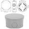 Roundsurface junction box IP44 85x45mm