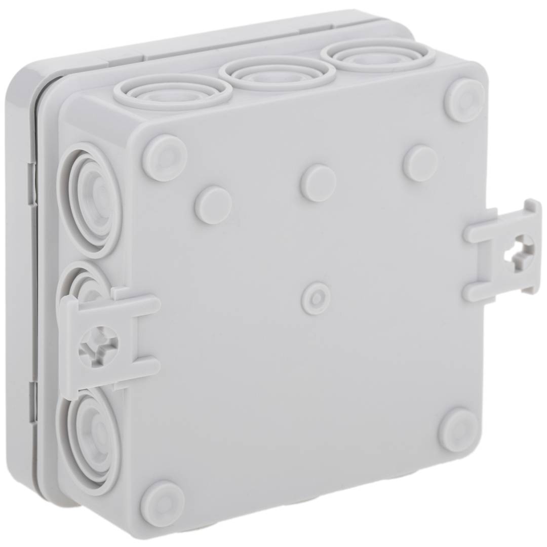 Square surface junction box IP44 85x85x40mm