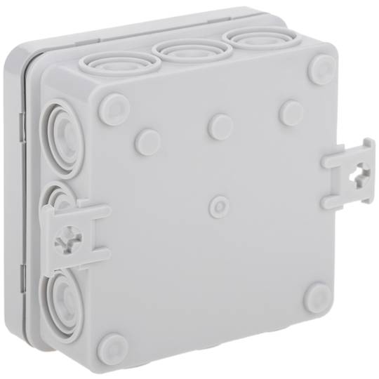 Square surface junction box IP44 85x85x40mm