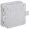 Square surface junction box IP44 85x85x40mm